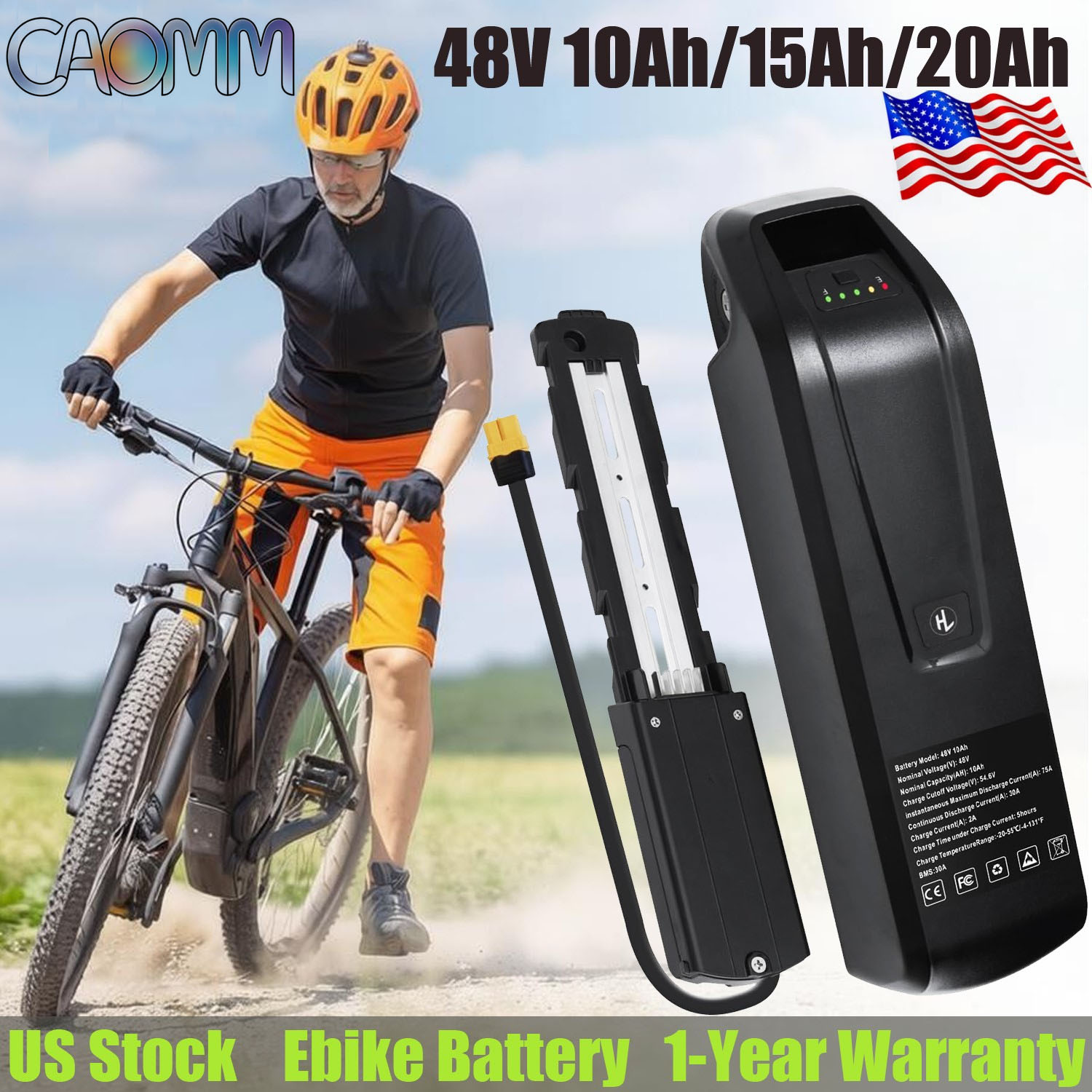 Ebike Battery 48V 20Ah Hailong - Batteria al litio Hailong 48V per